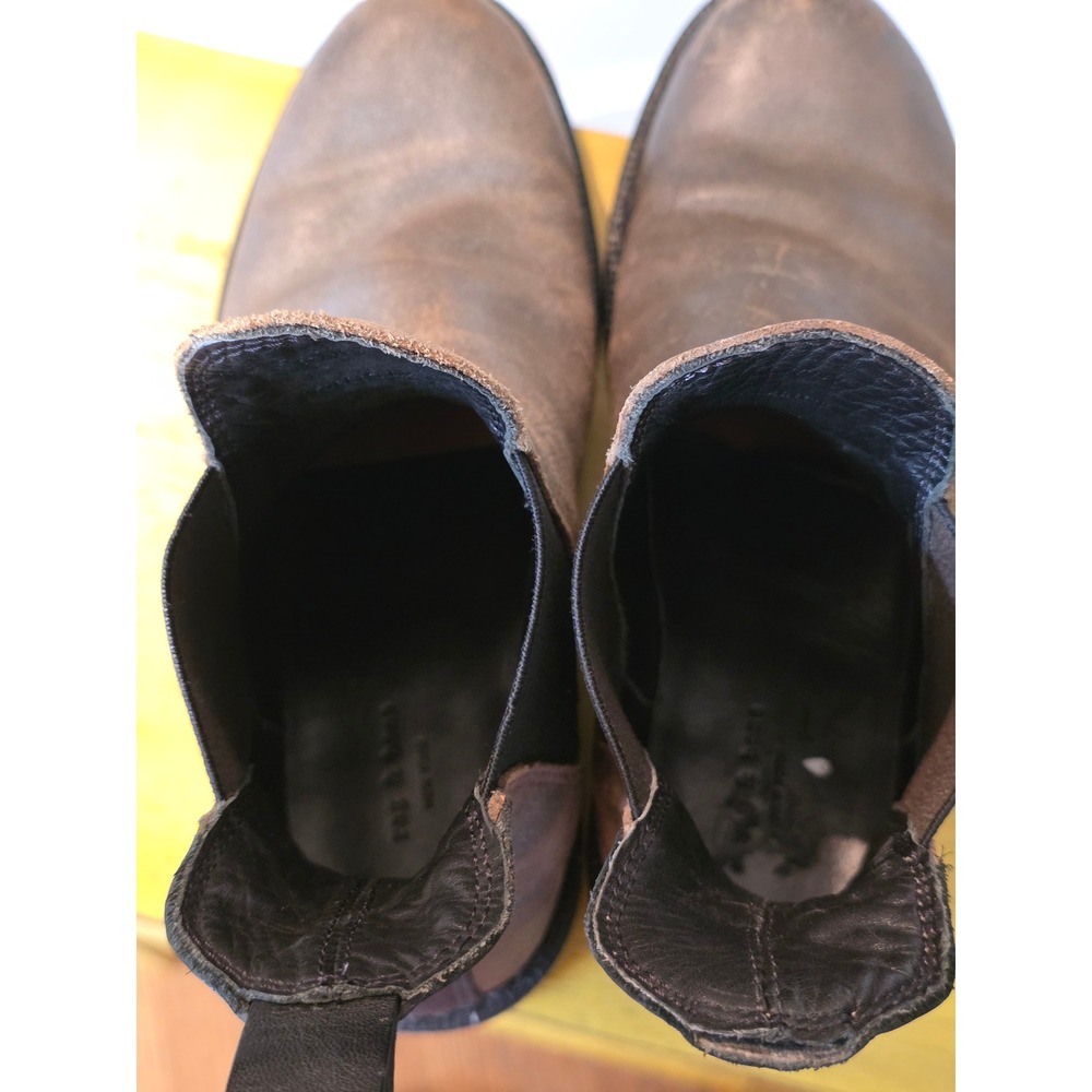 Rag & Bone Brown Distressed Leather Chelsea Boots Womens 37 US 7 Handmade Welt - Picture 4 of 9